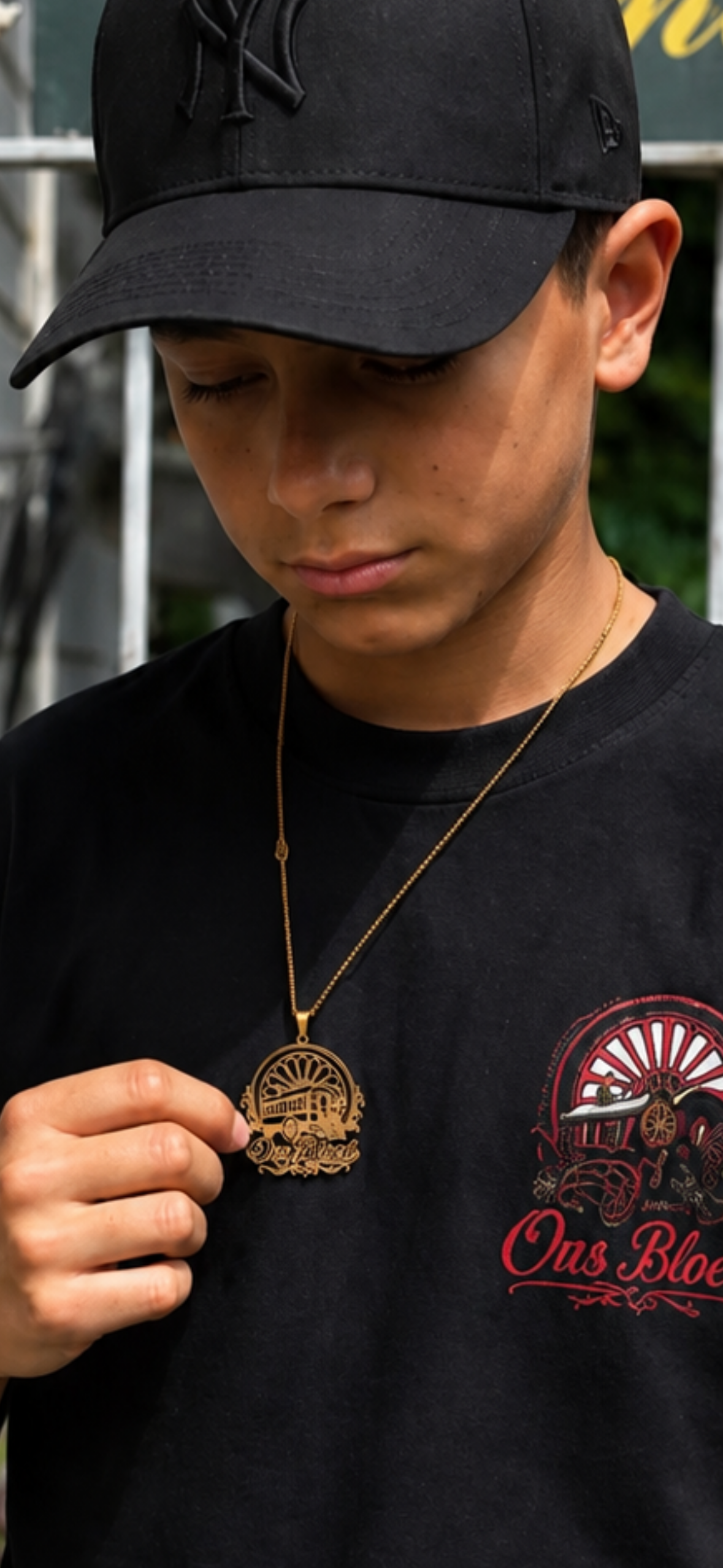 Ketting met Hanger — Verguld Goud | RVS