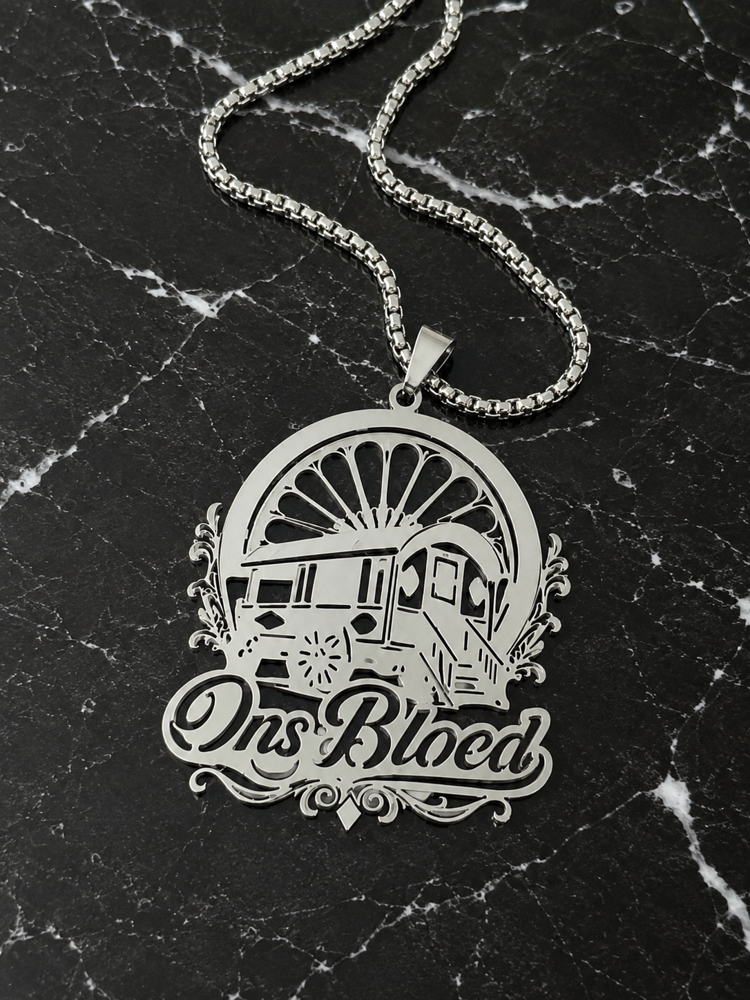 Ketting met Hanger — Zilver | RVS
