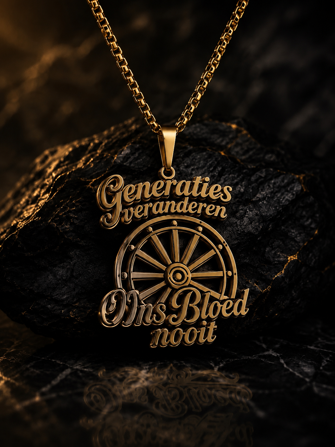Generaties Veranderen Ketting — Verguld Goud | RVS